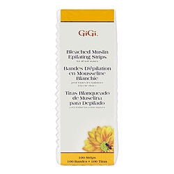 Gigi by GIGI Bleached Muslin Epilating Strips (1.75" x 4.5") -100pcs for WOMEN