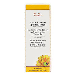 Gigi by GIGI Natural Muslin Epilating Strips (1.75" x 4.5") -100pcs for WOMEN