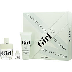 Rochas Girl by Rochas EDT SPRAY 3.3 OZ & SHOWER GEL 3.3 OZ & EDT SPRAY 0.15 OZ MINI for WOMEN