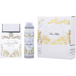 Lattafa Pure Musk by Lattafa EDP SPRAY 3.4 OZ & DEODORANT 1.6 OZ for UNISEX