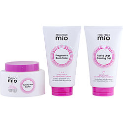Image of Mama Mio by Mama Mio Bloomin Lovely - Tummy Rub Butter 120ml + Lucky Legs Cooling Gel 125ml + Boob Tube Bust Cream 125ml + Megamama Shower Milk 50ml -4pcs for WOMEN