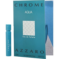 Chrome Aqua by Azzaro EDT SPRAY VIAL ON CARD for MEN
