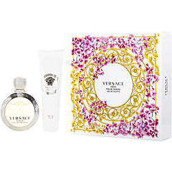 Versace Eros Pour Femme by Gianni Versace EDT SPRAY 3.4 OZ & BODY LOTION 5 OZ for WOMEN