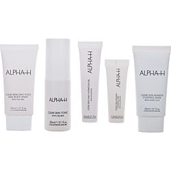 Image of Alpha-H by Alpha H Clear Skin Kit: Face Wash 30ml + Hydrator Gel 15ml + Tonic 30ml + Control Gel 7.5ml + Belmish Mask 30ml -5pcs for WOMEN