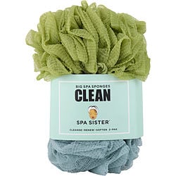 Spa Accessories by Spa Accessories SPA SISTER JUMBO SPONGE 2 PACK (GREEN & MARINE) for UNISEX