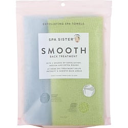 Spa Accessories by Spa Accessories SPA SISTER TWIN EXFOLIATING SPA TOWELS (BLUE & GREEN) for UNISEX 448158