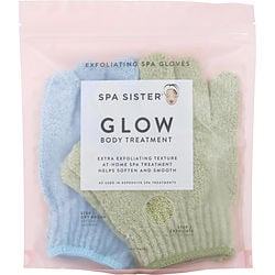 Spa Accessories by Spa Accessories SPA SISTER TWIN EXFOLIATING GLOVES TREATMENT (SAGE & BLUE) for UNISEX