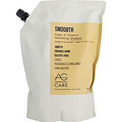 Ag Hair Care by AG Hair Care SMOOTH SULFATE-FREE ARGAN AND COCONUT SHAMPOO (NEW PACKAGING) 33.8 OZ for UNISEX