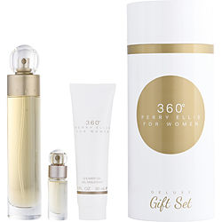 Perry Ellis 360 by Perry Ellis EDT SPRAY 3.4 OZ &amp; SHOWER GEL 3 OZ &amp; EDT SPRAY 0.25 OZ for WOMEN