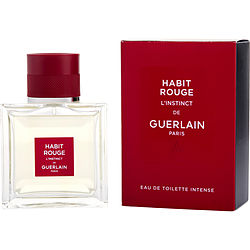 Habit Rouge L'instinct by Guerlain EDT INTENSE SPRAY 1.7 OZ for MEN