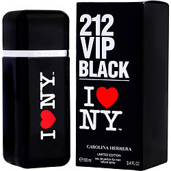 212 Vip Black I Love Ny by Carolina Herrera EDP SPRAY 3.4 OZ (LIMITED EDITION) for MEN