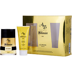 Ab Spirit Millionaire by Lomani EAU DE PARFUM SPRAY 3.3 OZ & SHOWER GEL 3.3 OZ for MEN