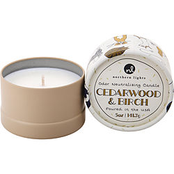 Paws On Cedarwood & Birch by Northern Lights ODOR NEUTRALIZING CANDLE 5 OZ for UNISEX