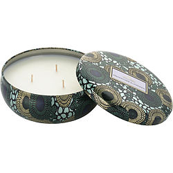 Voluspa Japonica French Cade &amp; Lavender by VOLUSPA 3 WICK TIN CANDLE 12 OZ for UNISEX