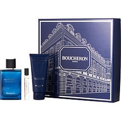 Boucheron Singulier by Boucheron EAU DE PARFUM SPRAY 3.4 OZ &amp; ALL OVER SHOWER GEL 3.4 OZ &amp; EAU DE PARFUM 0.24 OZ MINI for MEN
