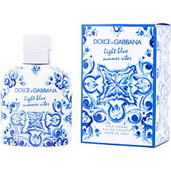 D & G Light Blue Summer Vibes by Dolce & Gabbana EDT SPRAY 4.2 OZ for MEN
