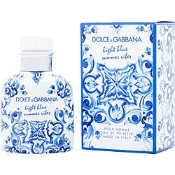 D & G Light Blue Summer Vibes by Dolce & Gabbana EDT SPRAY 2.5 OZ for MEN