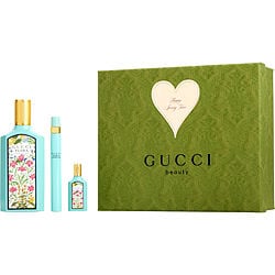 Gucci Flora Gorgeous Jasmine by Gucci EAU DE PARFUM SPRAY 3.3 OZ & EAU DE PARFUM SPRAY 0.34 OZ & EAU DE PARFUM 0.17 OZ MINI for WOMEN