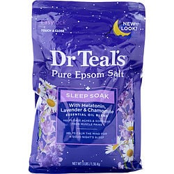 Dr. Teal's by Dr. Teal's Pure Epsom Salt Melatonin Sleep Soak with Essential Oil Blend -1.36kg/48OZ for UNISEX 465973