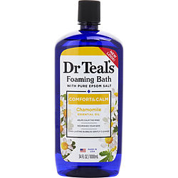 Dr. Teal's by Dr. Teal's Foaming Bath with Pure Epsom Salt Comfort & Calm with Chamomile -1000ml/34OZ for UNISEX