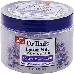 Dr. Teal's by Dr. Teal's Epsom Salt Body Scrub - Exfoliate & Renew with Lavender -454g/16OZ for UNISEX