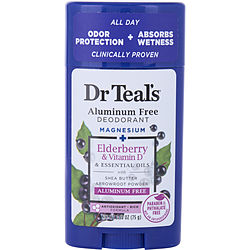 Dr. Teal's by Dr. Teal's Aluminum Free Deodorant - Magnesium+ Elderberry & Vitamin D & Essential Oils -75g/2.65OZ for UNISEX