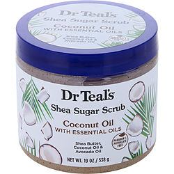 Image of Dr. Teal's by Dr. Teal's Shea Sugar Scrub - Coconut Oil with Essential Oils -538g/19OZ for UNISEX