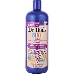 Dr. Teal's by Dr. Teal's Kids 3-in-1 Bubble Bath, Body Wash & Shampoo Eldeberry Bath with Vitamin & Essential Oils -591ml/20OZ for UNISEX 466146