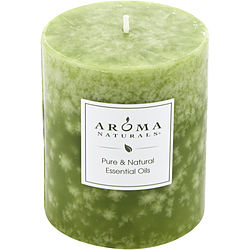 Vitality Aromatherapy by Aroma Naturals ONE 3x3.5 inch NATURALLY BLENDED PILLAR SOY AROMATHERAPY CANDLE. USES THE ESSENTIAL OILS OF PEPPERMINT & EUCALYPTUS TO CREATE A FRAGRANCE THAT IS STIMULATING AND REVITALIZING. BURNS APPROX. 60 HRS. for UNISEX