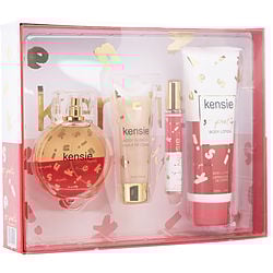 Kensie So Pretty by Kensie EAU DE PARFUM SPRAY 3.4 OZ & BODY LOTION 6.8 OZ & BODY GLOW OIL 2.5 OZ & EAU DE PARFUM SPRAY 0.33 OZ MINI for WOMEN