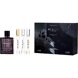 Michael Malul Variety by Michael Malul JET BLACK INTENSE EAU DE PARFUM SPRAY 3.4 OZ & EAU DE PARFUM SPRAY 0.34 OZ MINI & JET BLACK PLATINUM EAU DE PARFUM SPRAY 0.34 OZ MINI & JET BALCK RESERVE EAU DE PARFUM SPRAY 0.34 OZ MINI for MEN