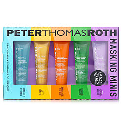 Peter Thomas Roth by Peter Thomas Roth Masking Minis Set: Antioxidant Mask+De-Tox Hydrator+Enzymatic Dermal Resurfacer+Pure Luxury Lift & Firm+Hydrating Gel -5pcs for WOMEN