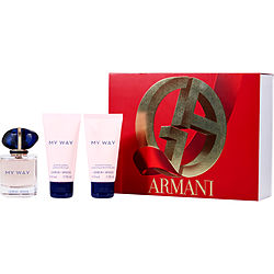 Armani My Way by Giorgio Armani EAU DE PARFUM SPRAY 1.7 OZ & BODY LOTION 1.7 OZ & SHOWER GEL 1.7 OZ for WOMEN