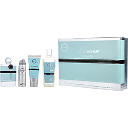 Armaf Blue Homme by Armaf EDP SPRAY 3.4 OZ & SHOWER GEL 3.4 OZ & PERFUME BODY SPRAY 1.7 OZ & SHAMPOO 8.4 OZ for MEN