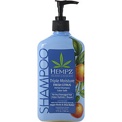 Hempz by Hempz TRIPLE MOISTURE MOISTURE-RICH DAILY HERBAL REPLENSHING SHAMPOO 17 OZ for UNISEX