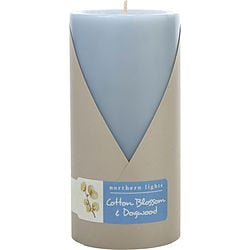 Cotton Blossom & Dogwood by Northern Lights ONE 3X6 INCH PILLAR CANDLE. BURNS APPROX. 100 HRS. for UNISEX 472213