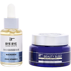 Image of It Cosmetics by IT Cosmetics Ana Jaks Beautiful Together Glow-Getter Set: Confidence In Your Beauty Sleep Night Cream 60ml + Bye Bye Dark Spot Niacinamide Serum 30ml -2pcs for WOMEN