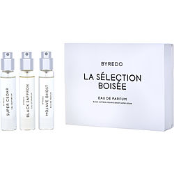 Byredo Variety 3 PIECE WITH BLACK SAFFRON & MOJAVE GHOST & SUPER CEDAR AND ALL ARE