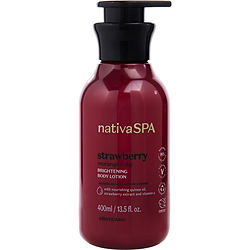 Nativa Spa by Nativa Spa Strawberry Brightening Body Lotion -400ml/13.5OZ for UNISEX