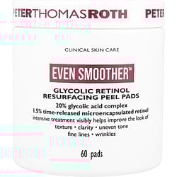 Peter Thomas Roth by Peter Thomas Roth Even Smoother Glycolic Retinol Resurfacing Peel Pads -60ct for WOMEN 477476
