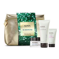 Image of Ahava by AHAVA Be Unexpected Mud About You Set: Time to Hydrate Essential Day 50ml+ Time to Clear Purifying Mud Mask 100ml + Deadsea Water Mineral Hand Cream 40ml -3pcs for WOMEN