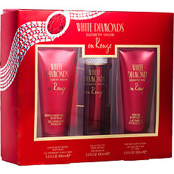 White Diamonds En Rouge by Elizabeth Taylor EDT SPRAY 3.3 OZ & BODY LOTION 3.3 OZ & BODY WASH 3.3 OZ for WOMEN