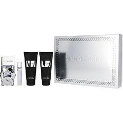 Michael Kors Pour Homme by Michael Kors EAU DE PARFUM SPRAY 3.4 OZ & AFTERSHAVE BALM 3.4 OZ & SHOWER GEL 3.4 OZ & EAU DE PARFUM SPRAY 0.34 OZ MINI for MEN