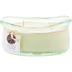 Sea Rose & Cotton by Northern Lights 2 WICK CANDLE 14 OZ for UNISEX