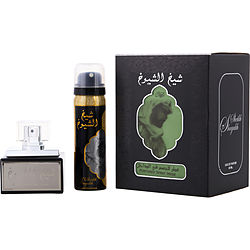 Lattafa Sheikh Al Shuyukh by Lattafa EAU DE PARFUM SPRAY 1.7 OZ & DEODORANT SPRAY 1.7 OZ (BLACK EDITION) for UNISEX 481134