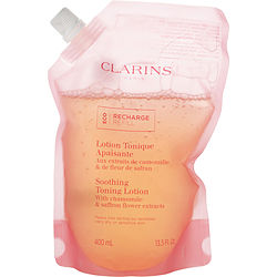 Clarins by Clarins Soothing Toning Lotion with Chamomile & Saffron Flower Extracts Eco Refill - Very Dry or Sensitive Skin -400ml/13.5OZ for WOMEN 482105