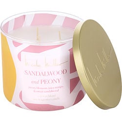 Nicole Miller Sandalwood & Peony by Nicole Miller SOY WAX BLEND CANDLE 14.5 OZ for UNISEX