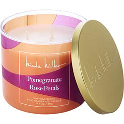 Nicole Miller Pomegranate Rose by Nicole Miller SOY WAX BLEND CANDLE 14.5 OZ for UNISEX