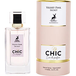 Maison Alhambra Chic Velvet Pink Secret by Maison Alhambra EAU DE PARFUM SPRAY 3.4 OZ for WOMEN