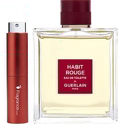 Habit Rouge by Guerlain EDT SPRAY 0.27 OZ (TRAVEL SPRAY) for MEN